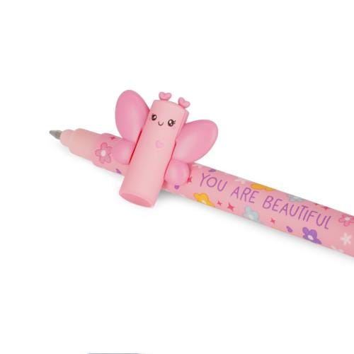 Erasable Butterfly Pink Gel Pen  - Legami
