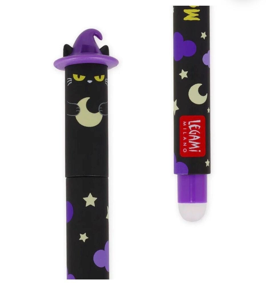 Legami Halloween Cat Erasable Gel Pen