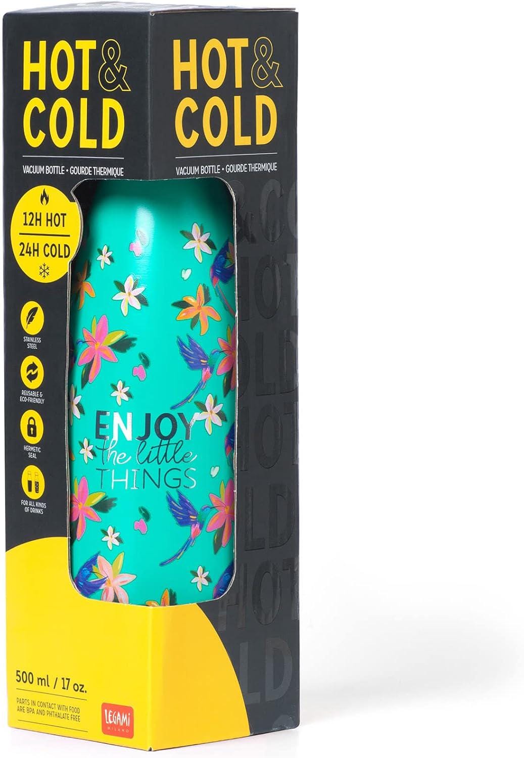Hot and Cold 500ml Hummingbird waterbottle - Legami